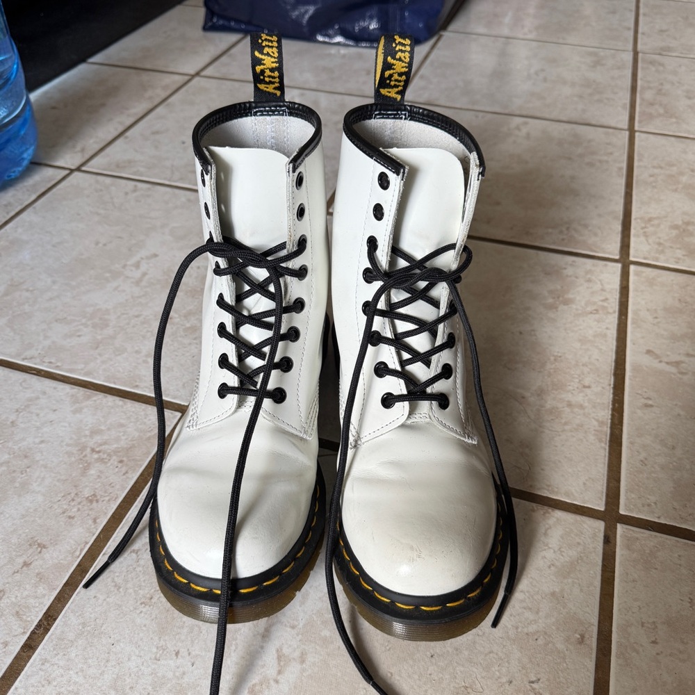 Dr. Martens 1460 White Combat Boots